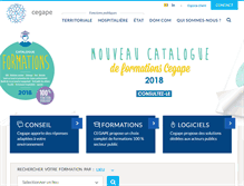 Tablet Screenshot of cegape.fr